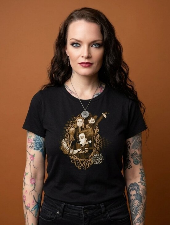 Disney Tops - Disney ✦ Alice Looking Glass Tee ✦ Hot Topic Collab Unisex Short Sleeve XS NWT